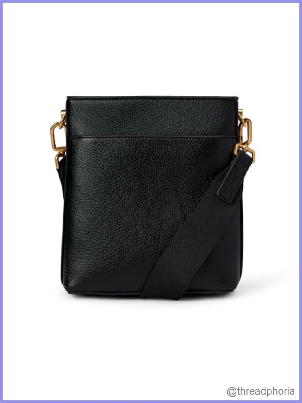 Women's Faux Leather Slim Crossbody Bag with Adjustable Strap